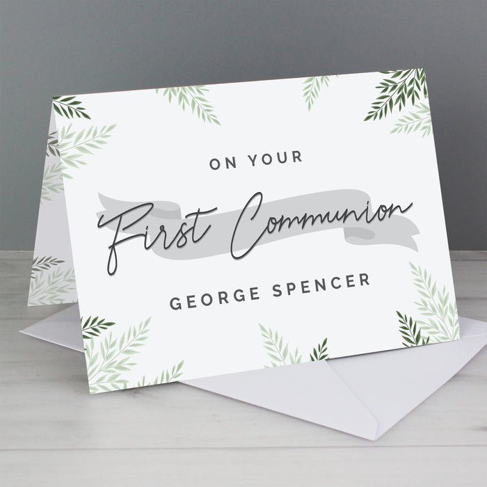 Personalised First Communion Card - The Gift Cabin UK