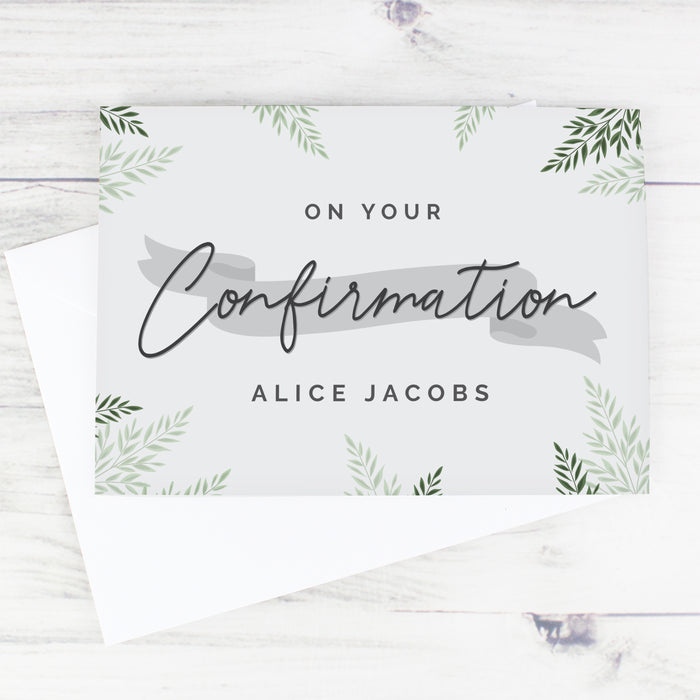 Personalised Confirmation Card - The Gift Cabin UK