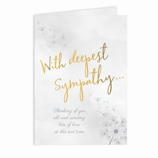 Personalised Deepest Sympathy Card - The Gift Cabin UK