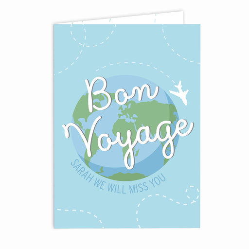 Personalised Bon Voyage Card - The Gift Cabin UK