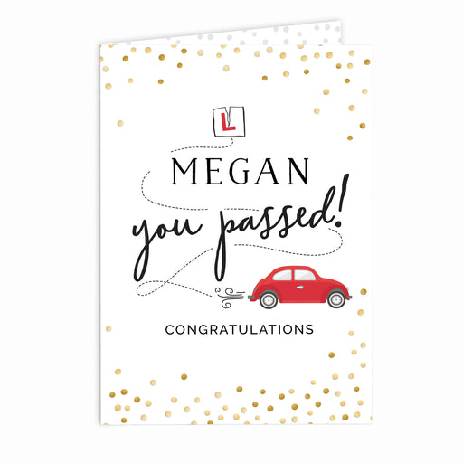 Personalised Passed Driving Test Card - The Gift Cabin UK