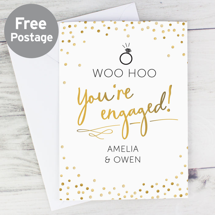 Personalised Engagement Card - The Gift Cabin UK