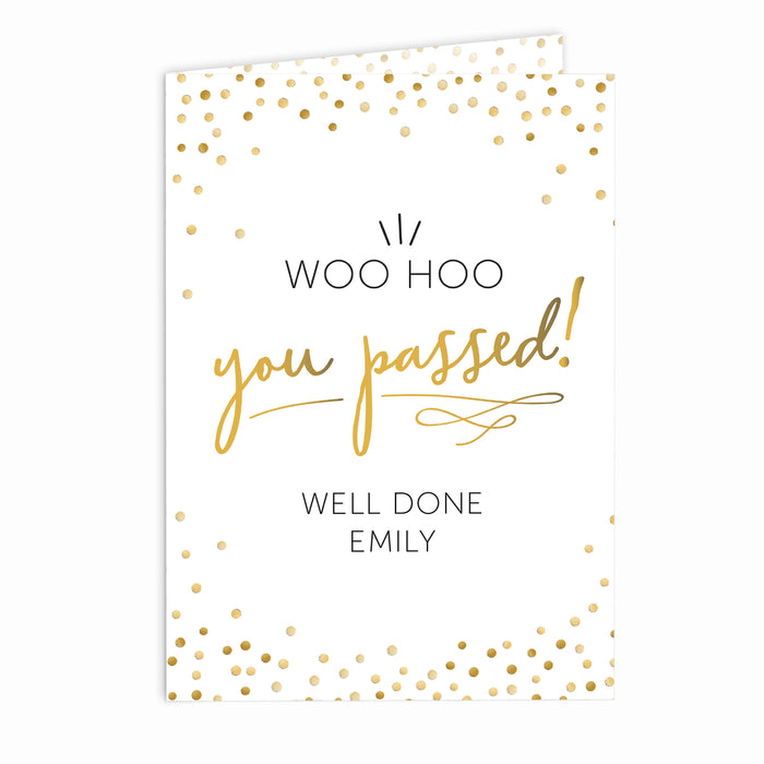 Personalised You Passed! Card - The Gift Cabin UK