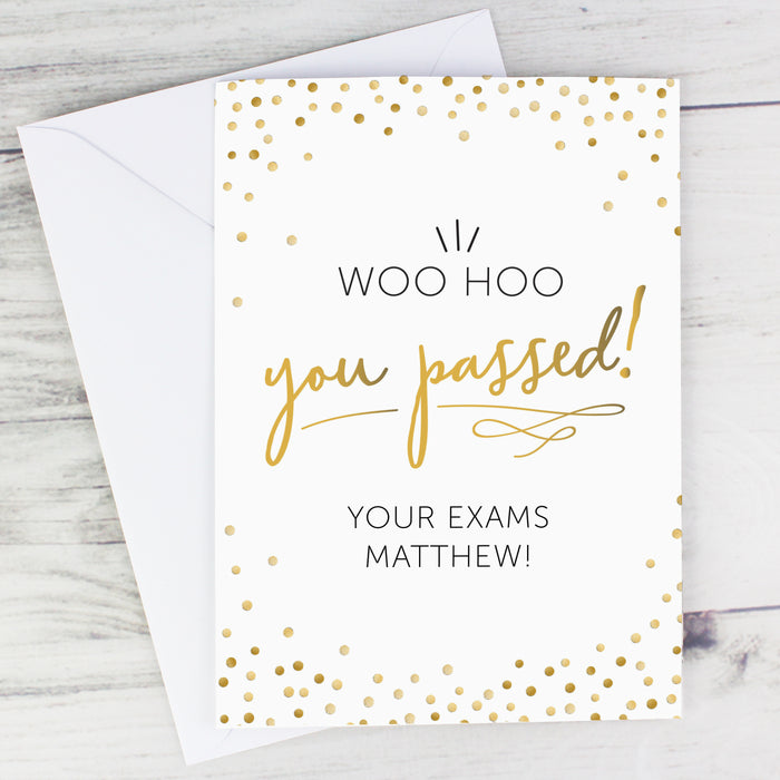 Personalised You Passed! Card - The Gift Cabin UK