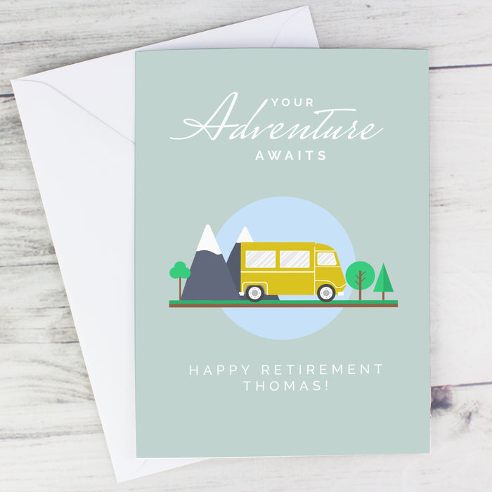 Personalised Leaving Retirement Adventure Card - The Gift Cabin UK