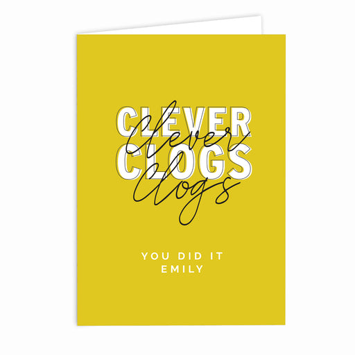 Personalised Clever Clogs Card - The Gift Cabin UK