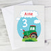 Personalised Tractor Birthday Card - The Gift Cabin UK