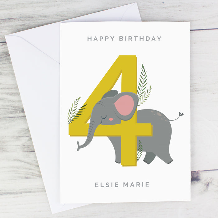 Personalised Animal Birthday Card - The Gift Cabin UK