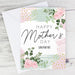 Personalised Happy Mothers Day Abstract Rose Card - The Gift Cabin UK