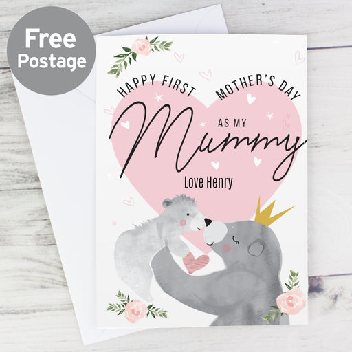 Personalised 1st Mother's Day Mama Bear Card - The Gift Cabin UK