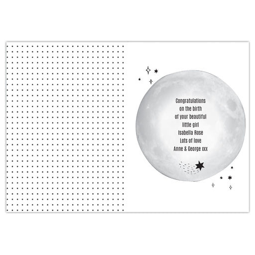 Personalised Over The Moon Card - The Gift Cabin UK