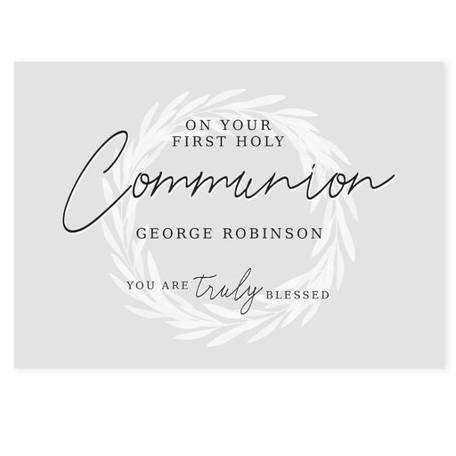 Personalised Truly Blessed First Holy Communion Card - The Gift Cabin UK