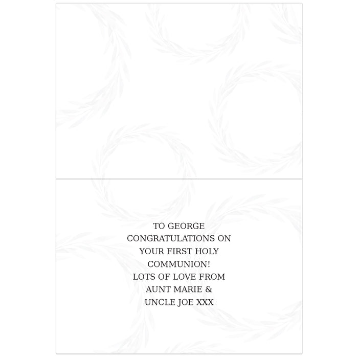 Personalised Truly Blessed First Holy Communion Card - The Gift Cabin UK