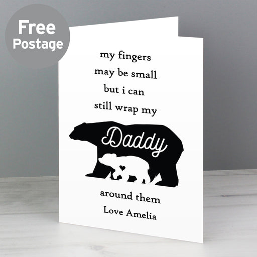 Personalised Fingers may be small Card - The Gift Cabin UK