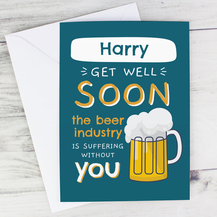 Personalised Get Well Soon Card - The Gift Cabin UK