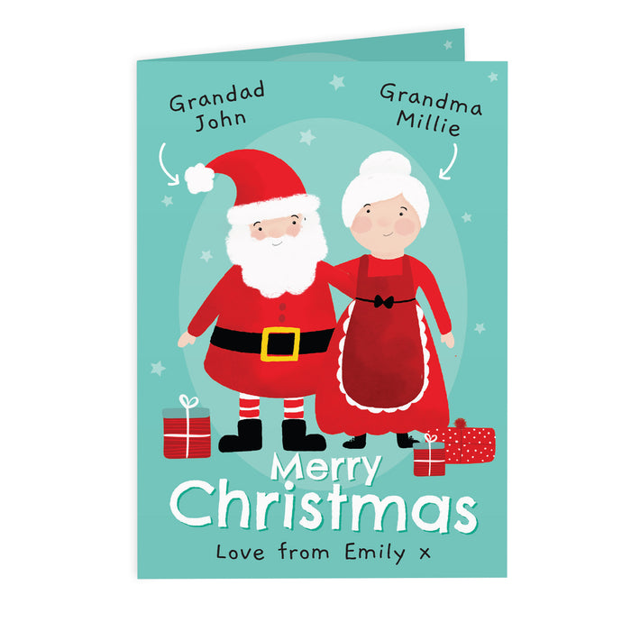 Personalised Mr & Mrs Claus Card - The Gift Cabin UK