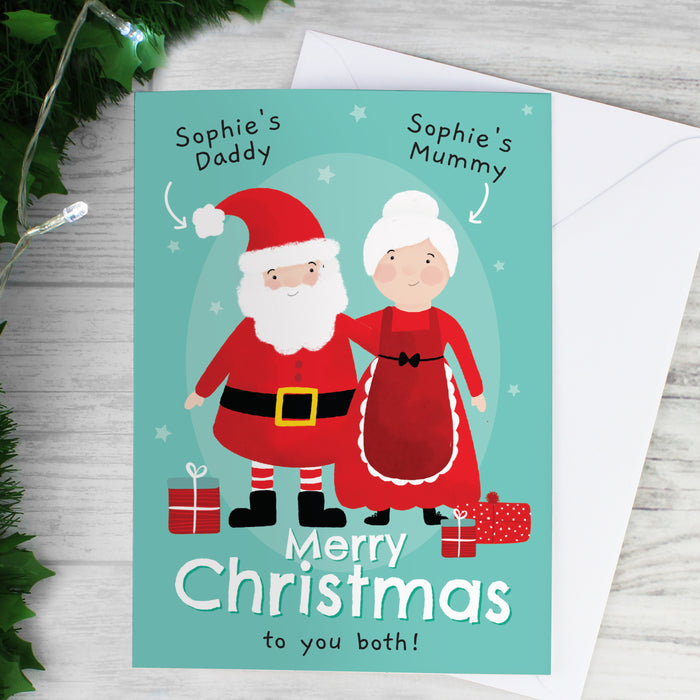 Personalised Mr & Mrs Claus Card - The Gift Cabin UK