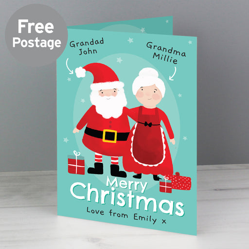 Personalised Mr & Mrs Claus Card - The Gift Cabin UK