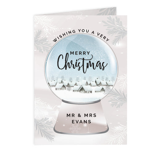 Personalised Christmas Snow Globe Card - The Gift Cabin UK