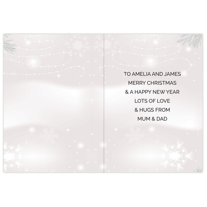 Personalised Christmas Snow Globe Card - The Gift Cabin UK