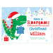 Personalised Dinosaur 'Have a Roarsome Christmas' Card - The Gift Cabin UK