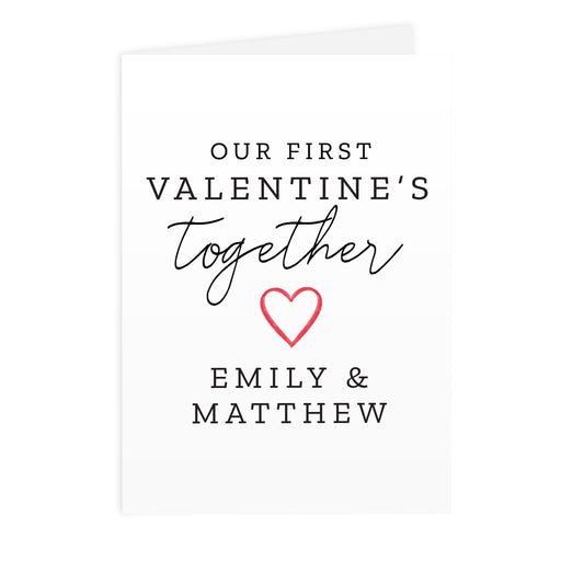 Personalised Our 1st Valentine's Day Card - The Gift Cabin UK