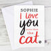 Personalised I love You More than the Cat Card - The Gift Cabin UK