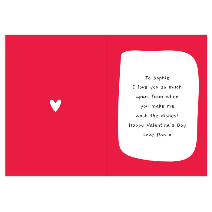 Personalised Love You - Most Of The Time Card - The Gift Cabin UK