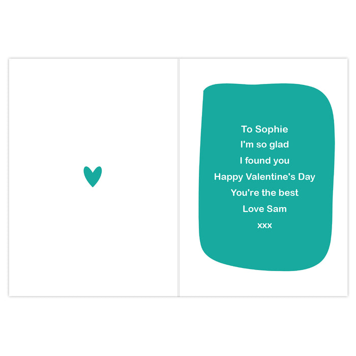 Personalised Glad I Swiped Right Card - The Gift Cabin UK