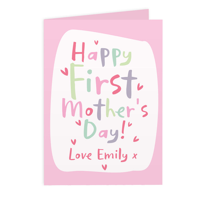 Personalised Happy First Mother's Day Card - The Gift Cabin UK