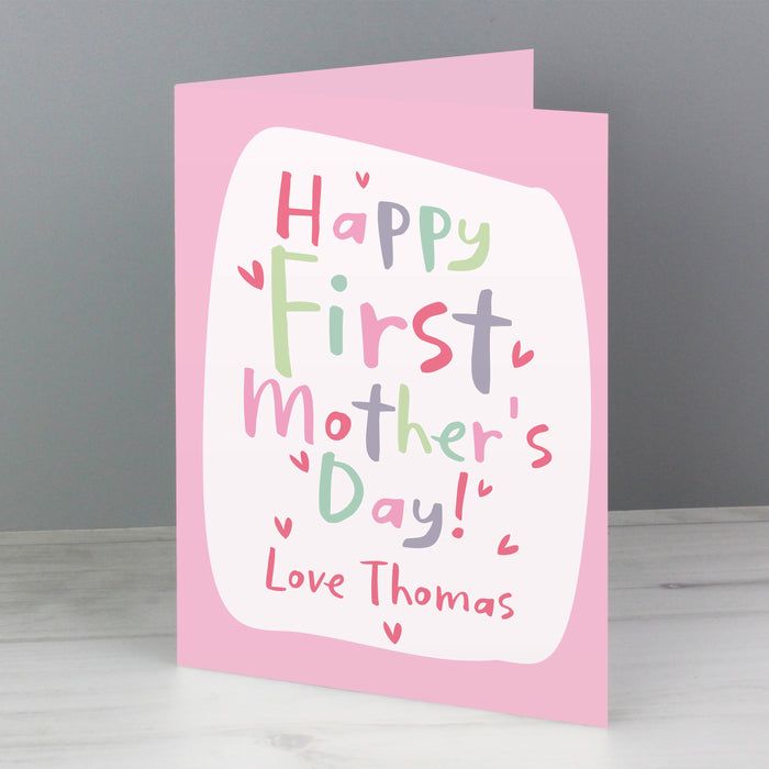 Personalised Happy First Mother's Day Card - The Gift Cabin UK