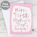 Personalised Happy First Mother's Day Card - The Gift Cabin UK