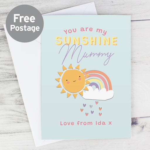 Personalised You Are My Sunshine Card - The Gift Cabin UK