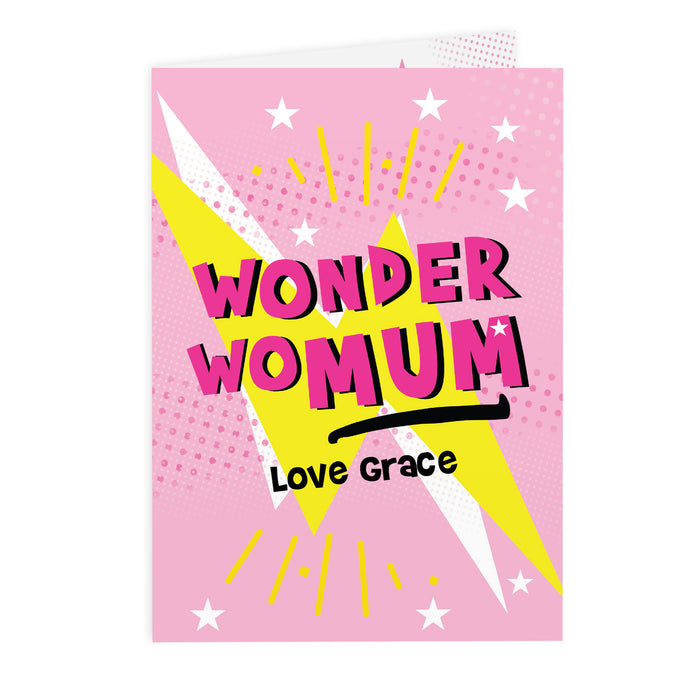 Personalised Wonder WoMum Card - The Gift Cabin UK