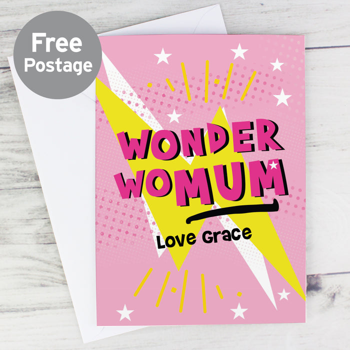 Personalised Wonder WoMum Card - The Gift Cabin UK