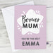 Personalised To My Bonus Mum Card - The Gift Cabin UK