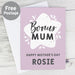 Personalised To My Bonus Mum Card - The Gift Cabin UK