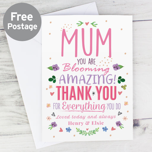 Personalised You Are Blooming Amazing Card - The Gift Cabin UK