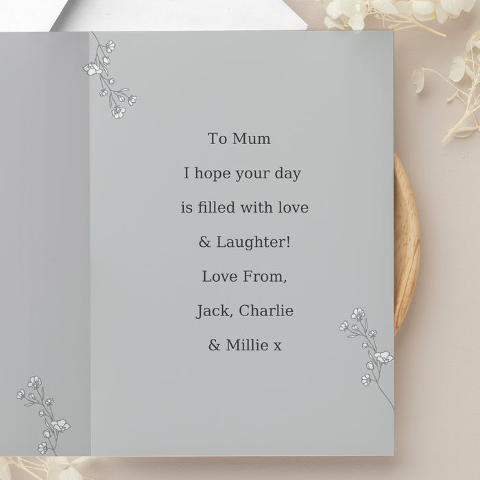 Personalised Grey Snapshot Photo Upload Greeting Card - The Gift Cabin UK