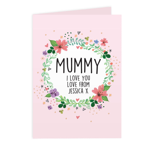 Personalised Floral Card - The Gift Cabin UK