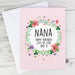 Personalised Floral Card - The Gift Cabin UK