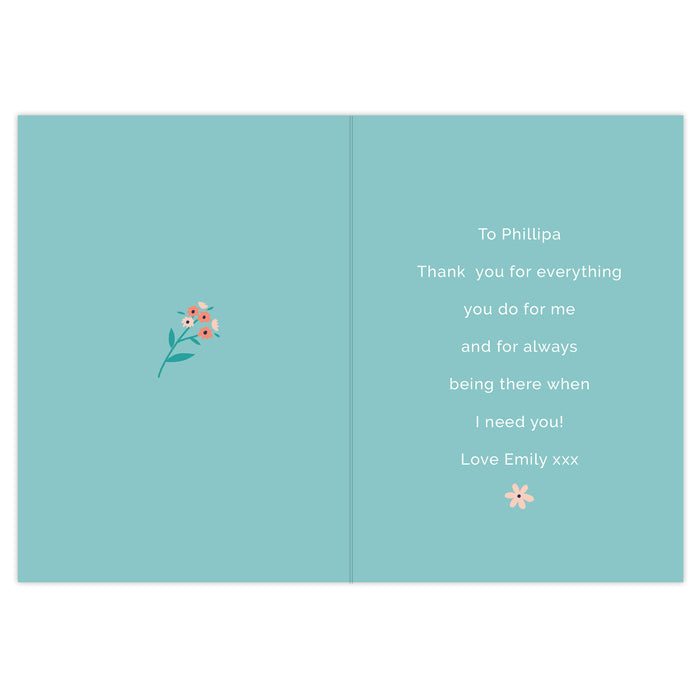 Personalised You're Like A Mum To Me Card - The Gift Cabin UK