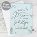 Personalised You're Like A Mum To Me Card - The Gift Cabin UK