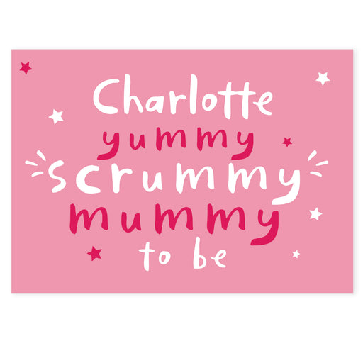 Personalised Yummy Scrummy Mummy To Be Card - The Gift Cabin UK