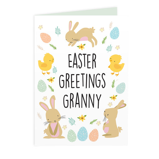 Personalised Easter Bunny & Chick Card - The Gift Cabin UK