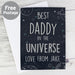 Personalised Best... In The Universe Card - The Gift Cabin UK