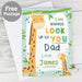 Personalised Look Up To You Giraffe Card - The Gift Cabin UK