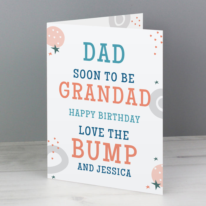 Personalised From the Bump Father's Day Card - The Gift Cabin UK