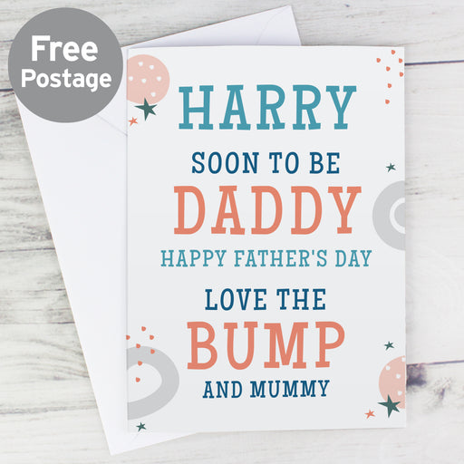 Personalised From the Bump Father's Day Card - The Gift Cabin UK