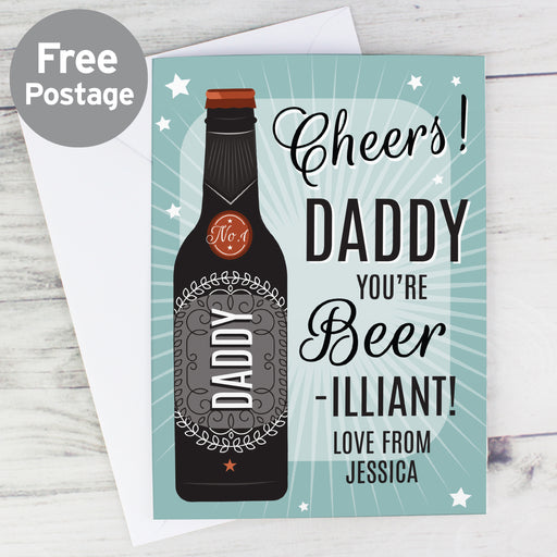 Personalised Beer-illiant Card - The Gift Cabin UK